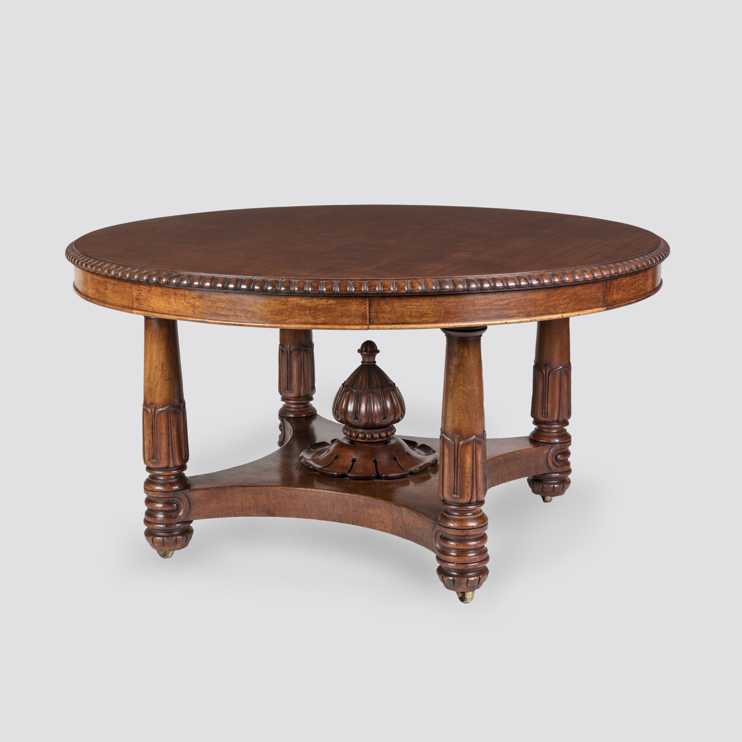 A Circular Regency Dining Table of Impressive Size