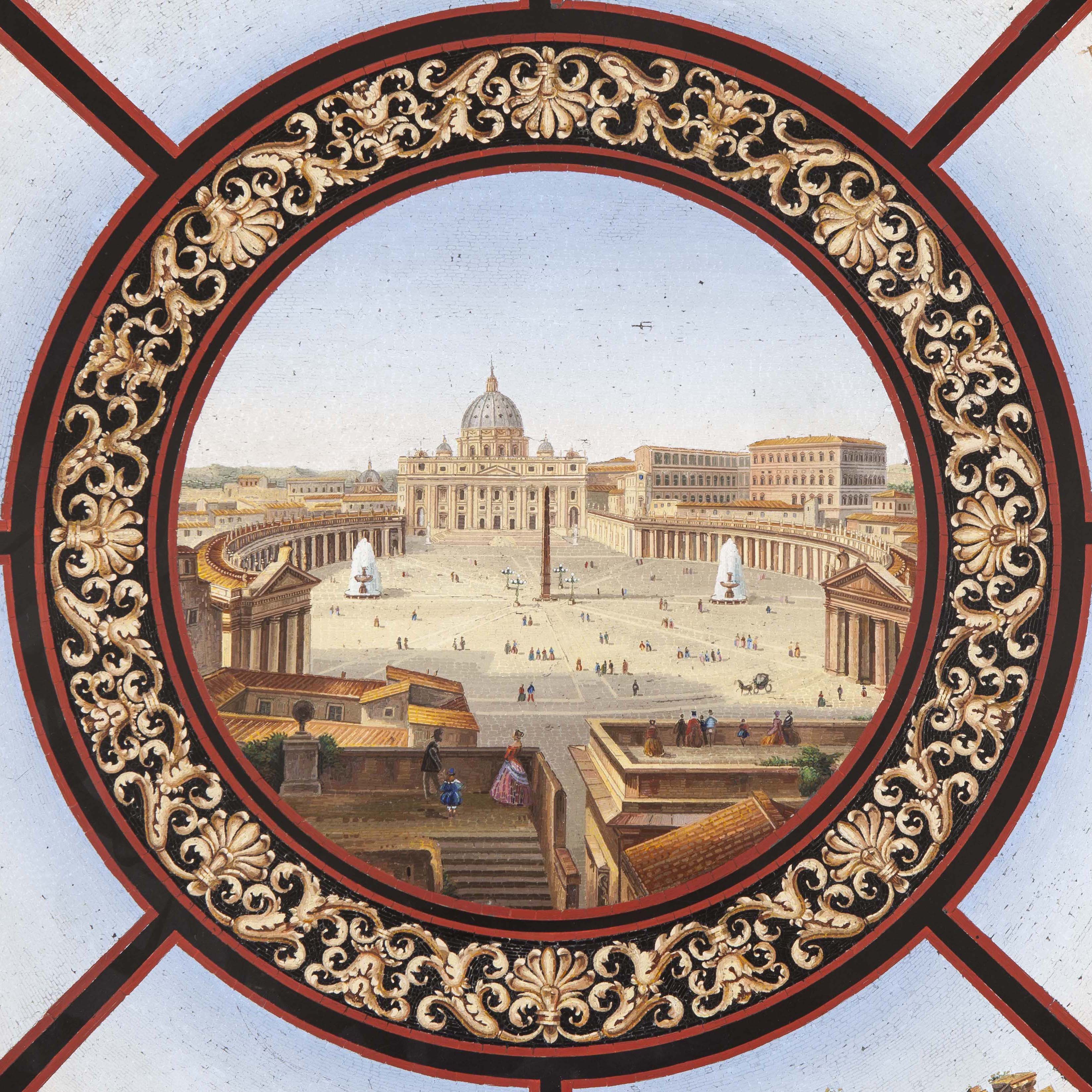 A Grand Tour Centre Table with a Rare Micromosaic Top