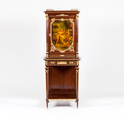 A Vernis Martin Cabinet in the Louis XVI Manner