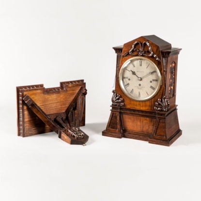 A Fine Quarter Chiming Bracket Clock By John Bennett of Cheapside, London