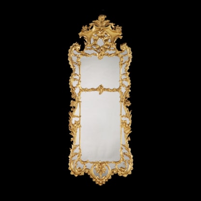 A Giltwood Mirror in the Mid-Eighteenth Century Manner