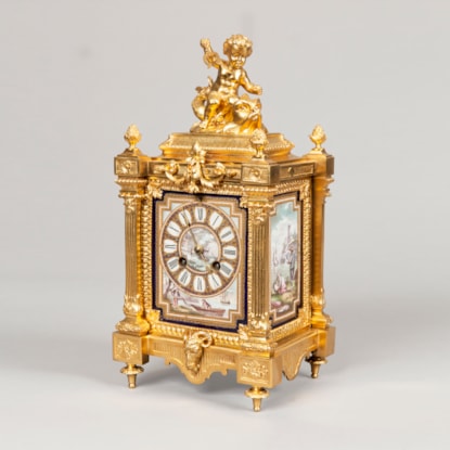 A Table Clock in the Louis XVI Manner By Japy Frères