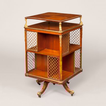 A French Revolving Library Bookcase