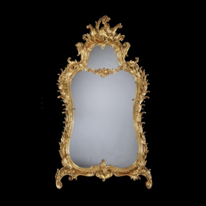 A Giltwood Mirror in the Manner of Thomas Chippendale