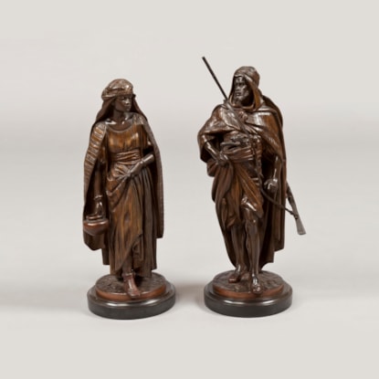A Pair of Orientalist Bronzes by Jean Jules Salmson