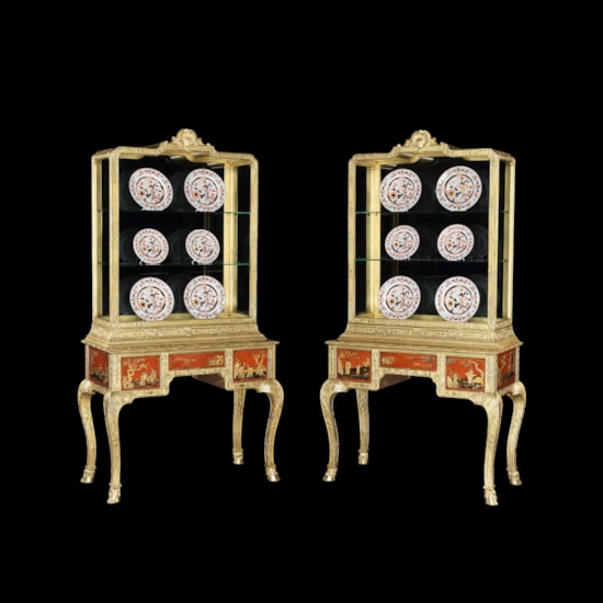 A Pair of Display Vitrines in the Early Georgian Manner Probably by Lengyon & Morant