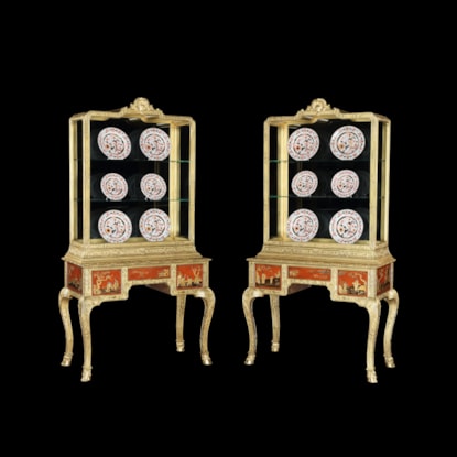 A Pair of Display Vitrines in the Early Georgian Manner Probably by Lengyon & Morant