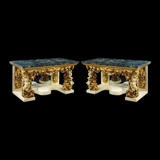 A Splendid Pair of Console Tables From Shrublands Park, Coddenham, Suffolk
