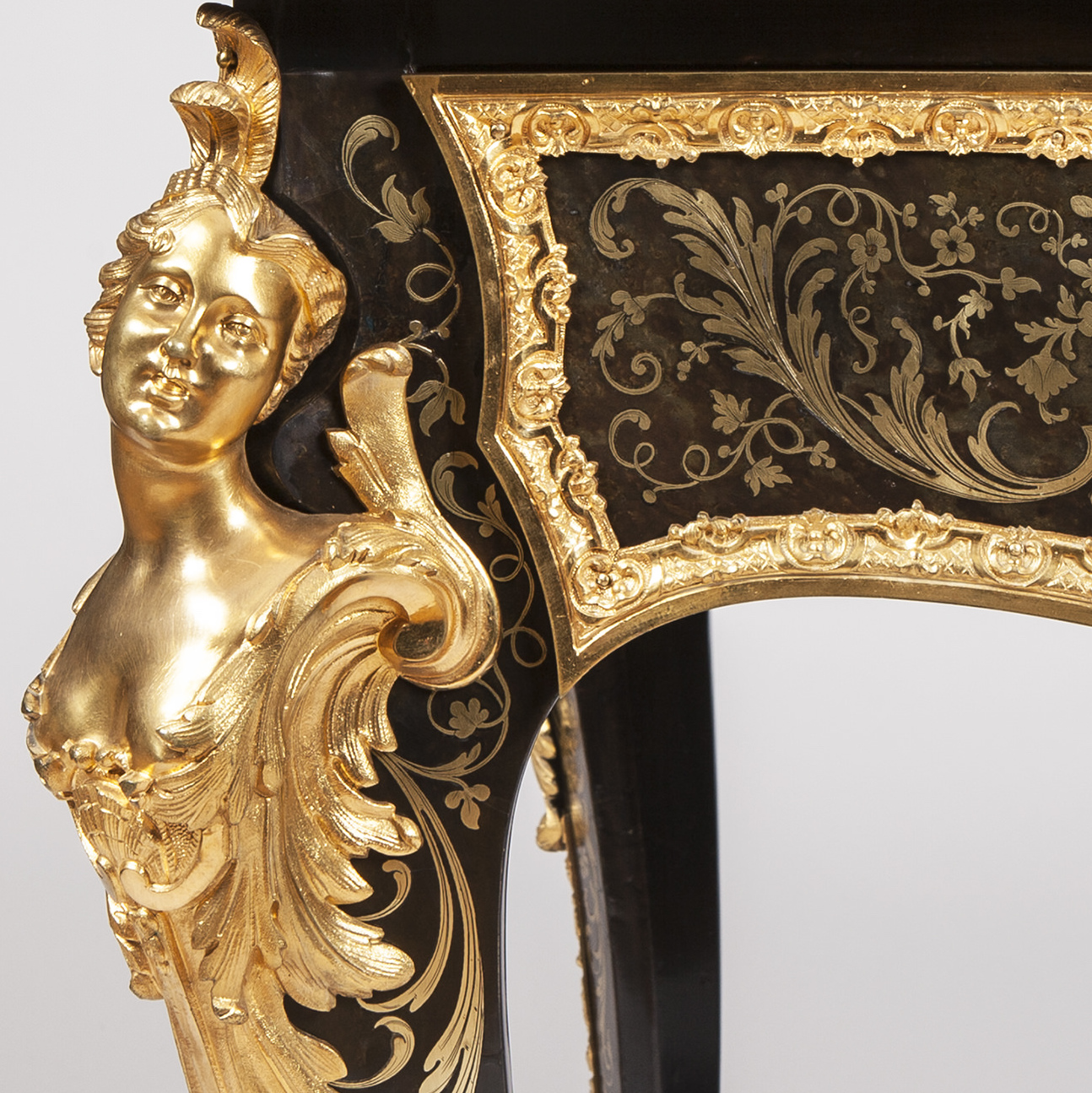A Fine Bureau Plat in the Manner of André-Charles Boulle