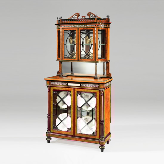 A Sheraton Style Display Cabinet in the Manner of Jackson & Graham