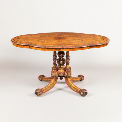A Shaped Centre Table by Gillows