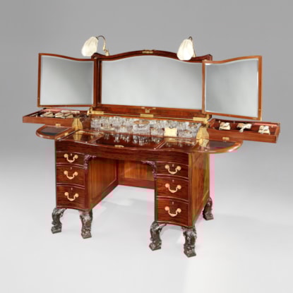 A Ladies Dressing Table Made by the Goldsmiths & Silversmiths Co. of London for His Highness Nawab of Bahawalpur Sadiq Muhammad Abbasi V