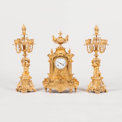 A Garniture de Cheminee by Japy Freres et Cie