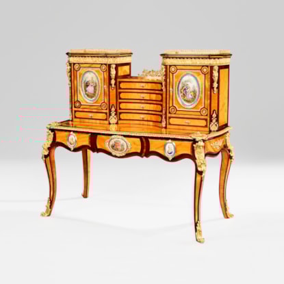 A Magnificent Bonheur du Jour of Exhibition Quality Attributed to Holland & Sons