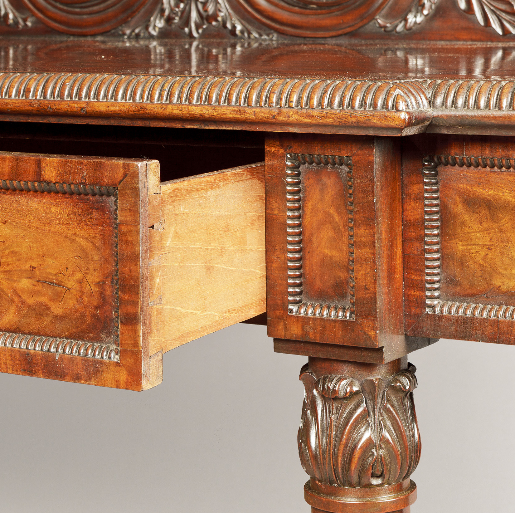 A Georgian Mahogany Serving Table of the Regency Period