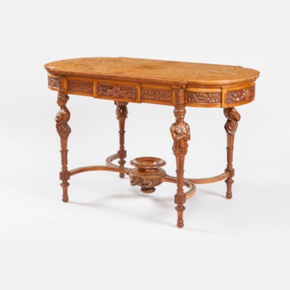 A Fine Marquetry Centre Table by James Plucknett of Warwick