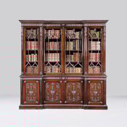 A Library Bookcase in the Manner of the Adam Brothers