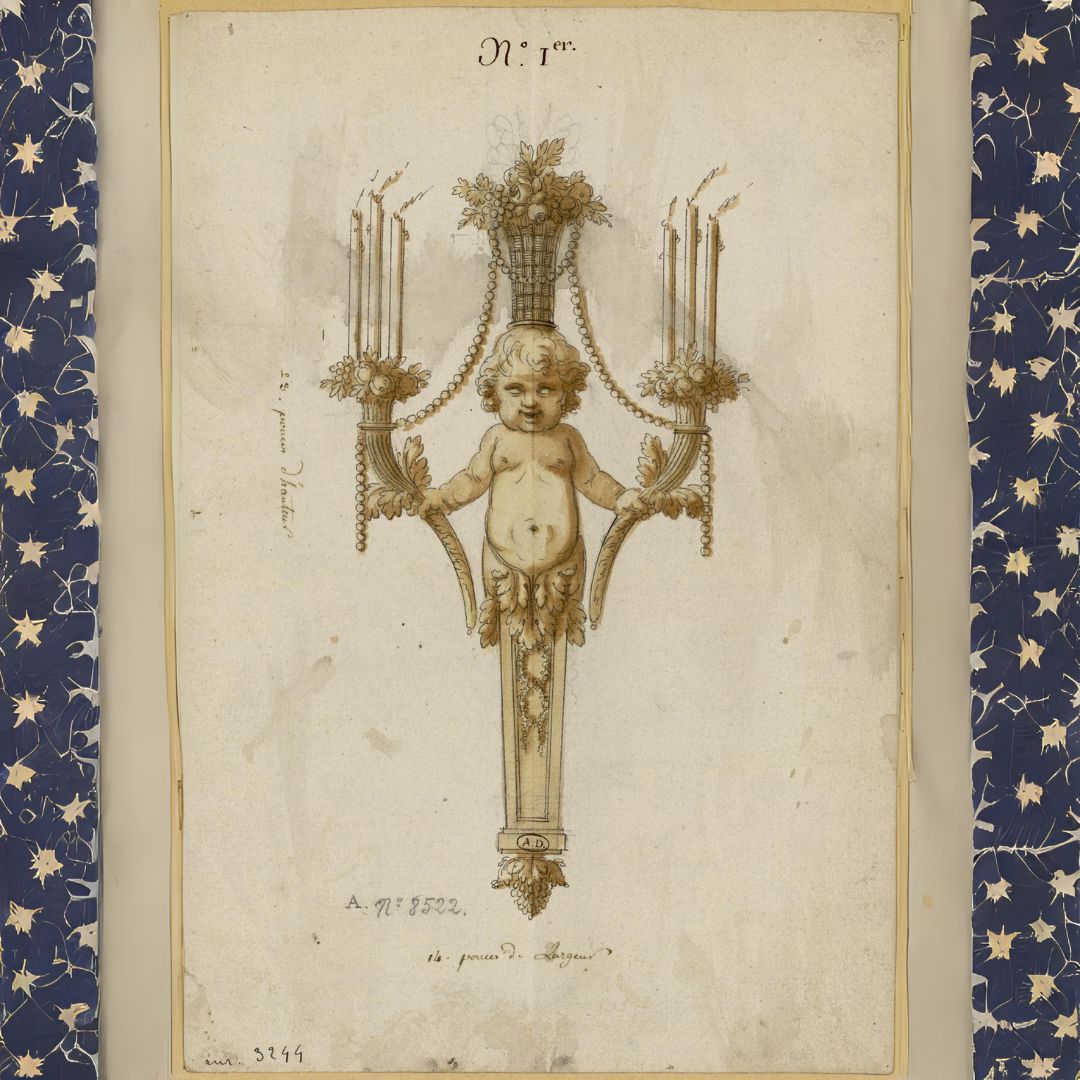 A Pair of Louis XVI Style Wall Appliques